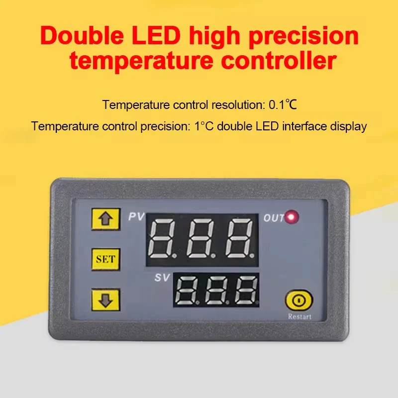 W3230 Mini Digital Temperature Controller 12V 24V 220V Thermostat Regulator Heating Cooling Control Thermoregulator With Sensor - Image 2
