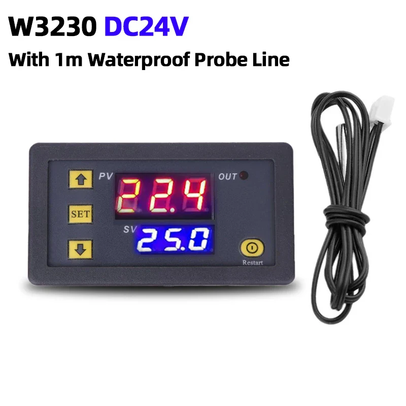 W3230 Mini Digital Temperature Controller 12V 24V 220V Thermostat Regulator Heating Cooling Control Thermoregulator With Sensor - Image 8