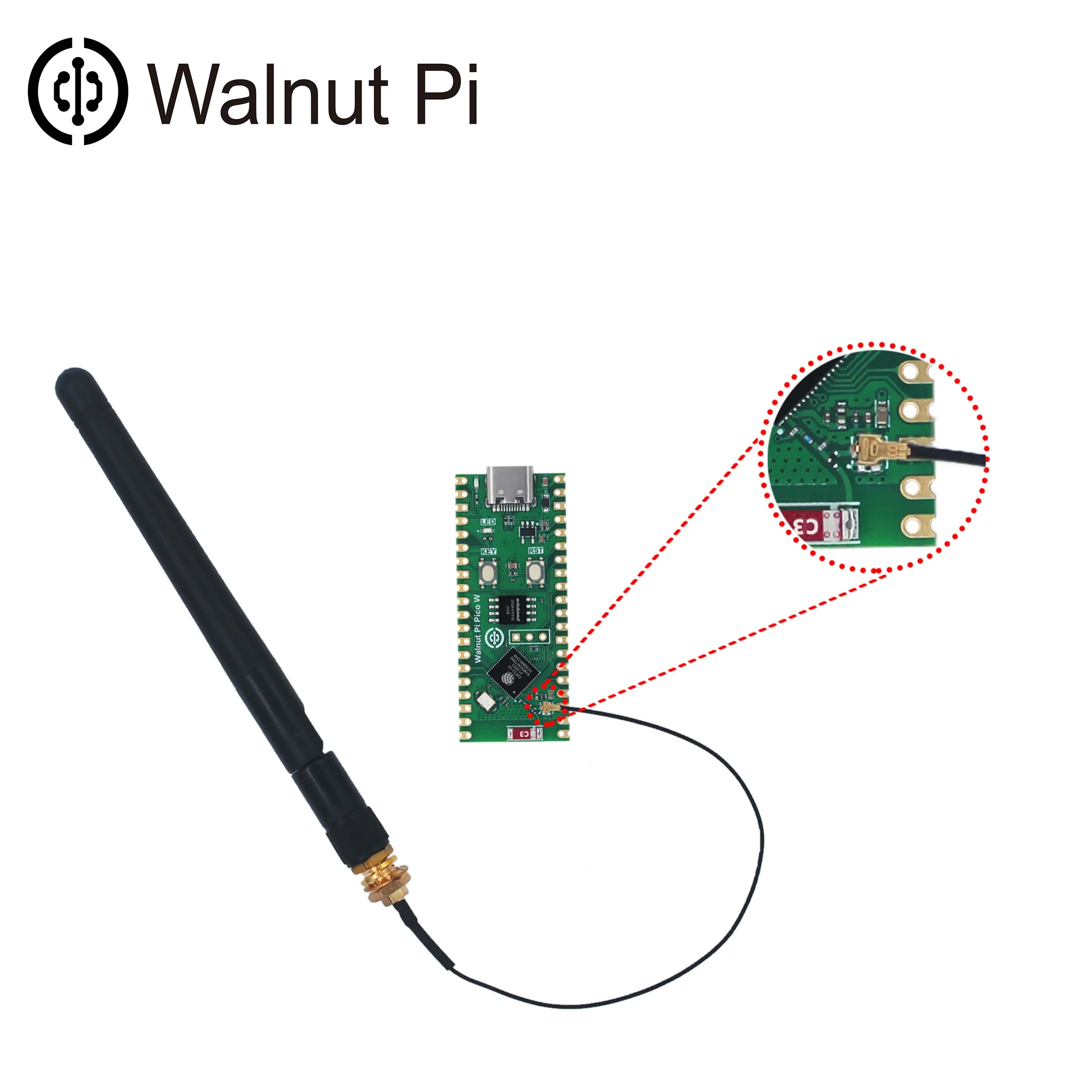 Walnut Pi PicoW ESP32-S3 S3R2 Development Board 2.4G WiFi 802.11 B/G/N+Bluetooth 5 for Raspberry Pi PicoW - Image 5