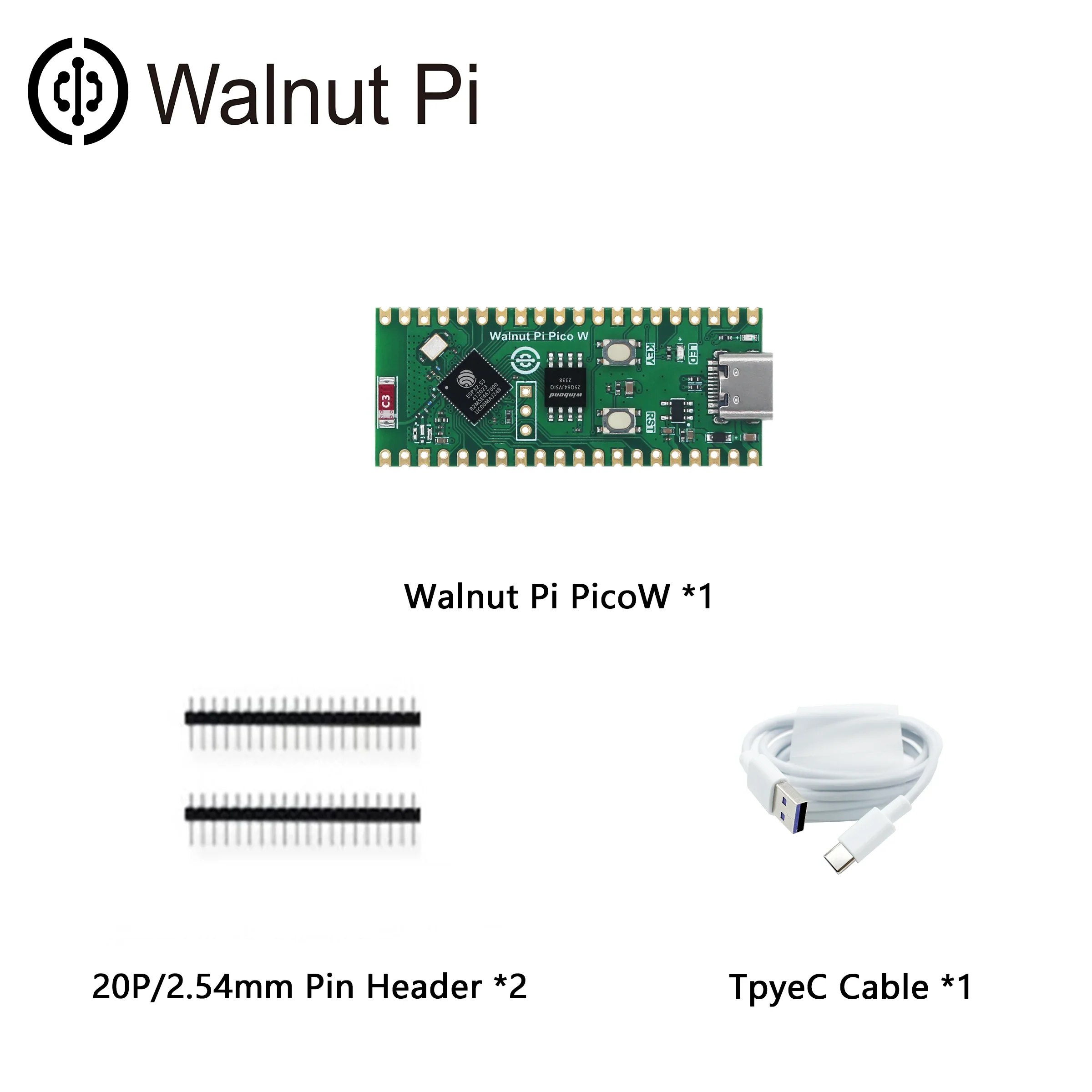 Walnut Pi PicoW ESP32-S3 S3R2 Development Board 2.4G WiFi 802.11 B/G/N+Bluetooth 5 for Raspberry Pi PicoW - Image 6