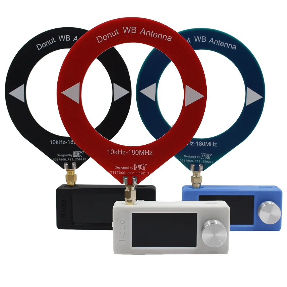 Wideband SDR Antenna 10kHz-180MHz Donut Loop Antenna SMA Male Connector for Shortwave Medium Wave Reception - Image 4