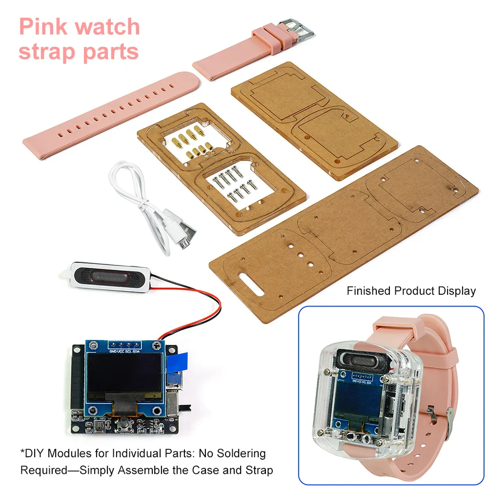Xiaozhi AI Electronic Voice Watch Kit Artificial Intelligence Conversation ESP32 S3 N16R8 Development Board OLED Screen AI Robot - Image 10