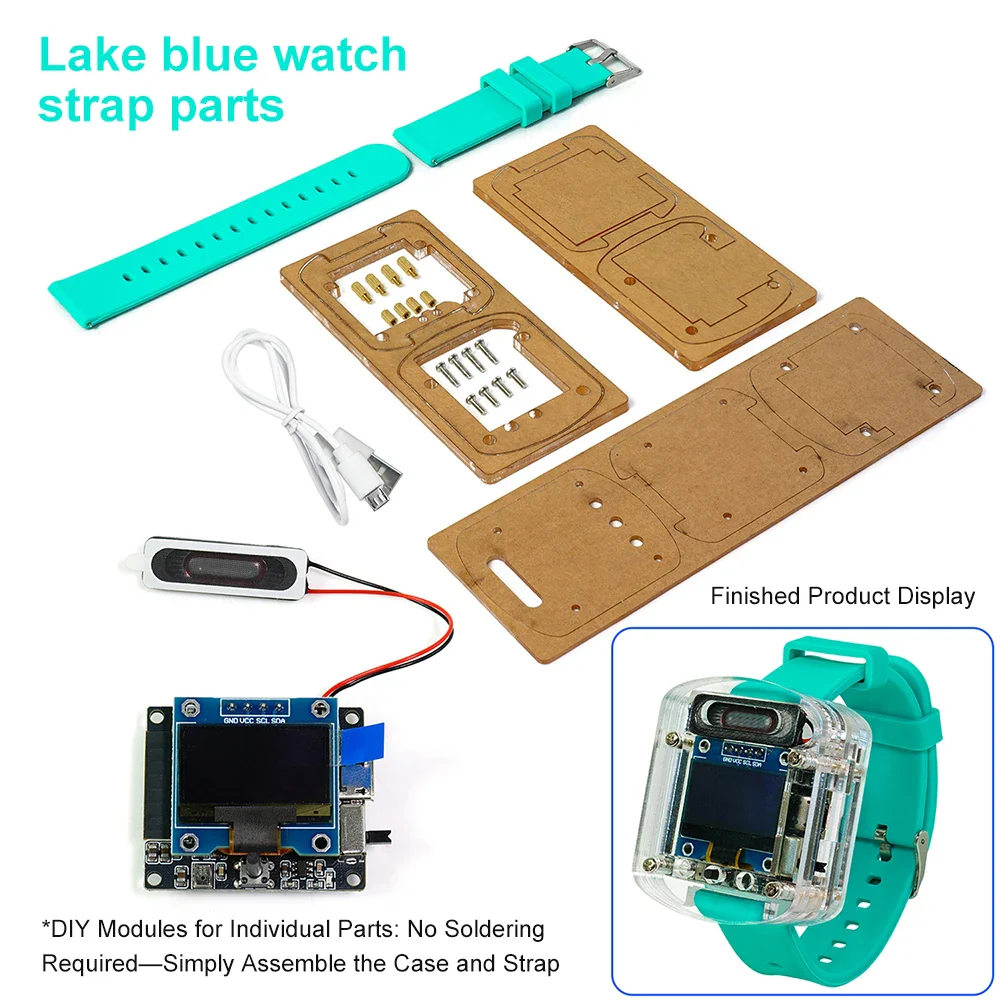 Xiaozhi AI Electronic Voice Watch Kit Artificial Intelligence Conversation ESP32 S3 N16R8 Development Board OLED Screen AI Robot - Image 11