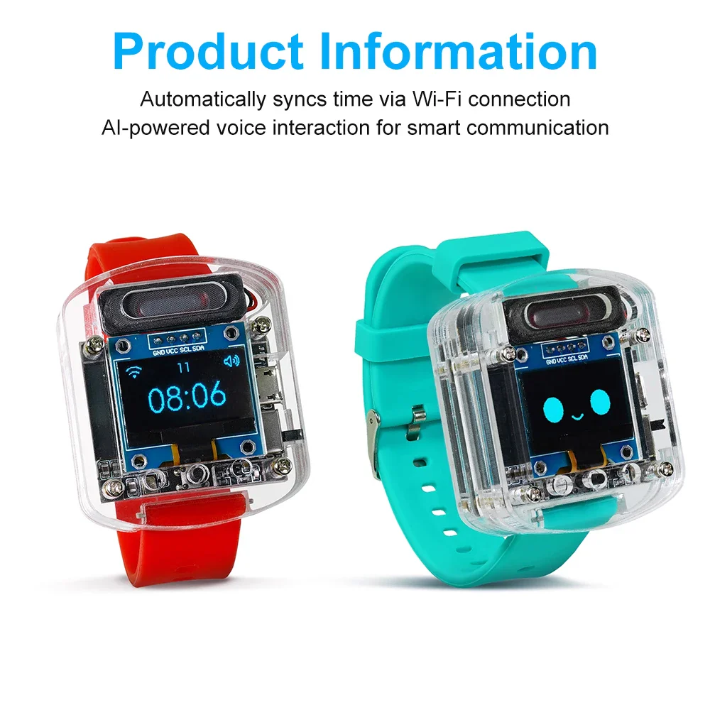 Xiaozhi AI Electronic Voice Watch Kit Artificial Intelligence Conversation ESP32 S3 N16R8 Development Board OLED Screen AI Robot - Image 4