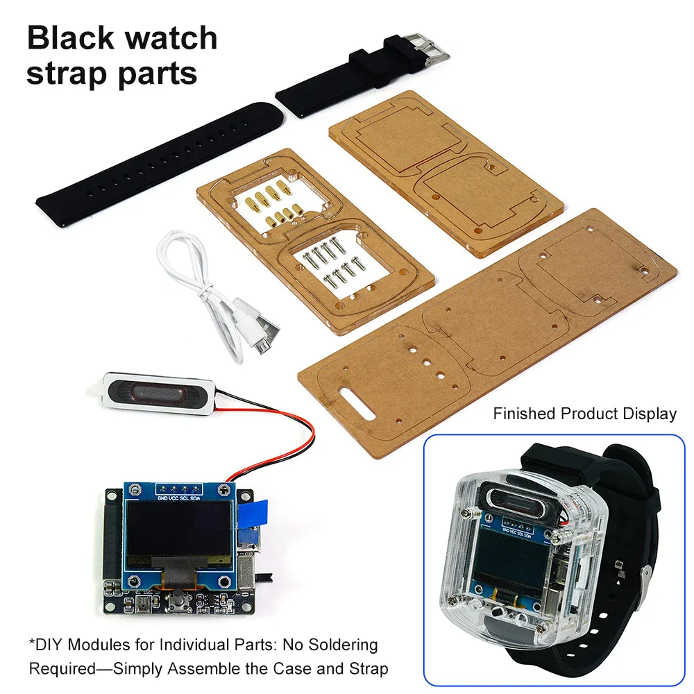 Xiaozhi AI Electronic Voice Watch Kit Artificial Intelligence Conversation ESP32 S3 N16R8 Development Board OLED Screen AI Robot - Image 7