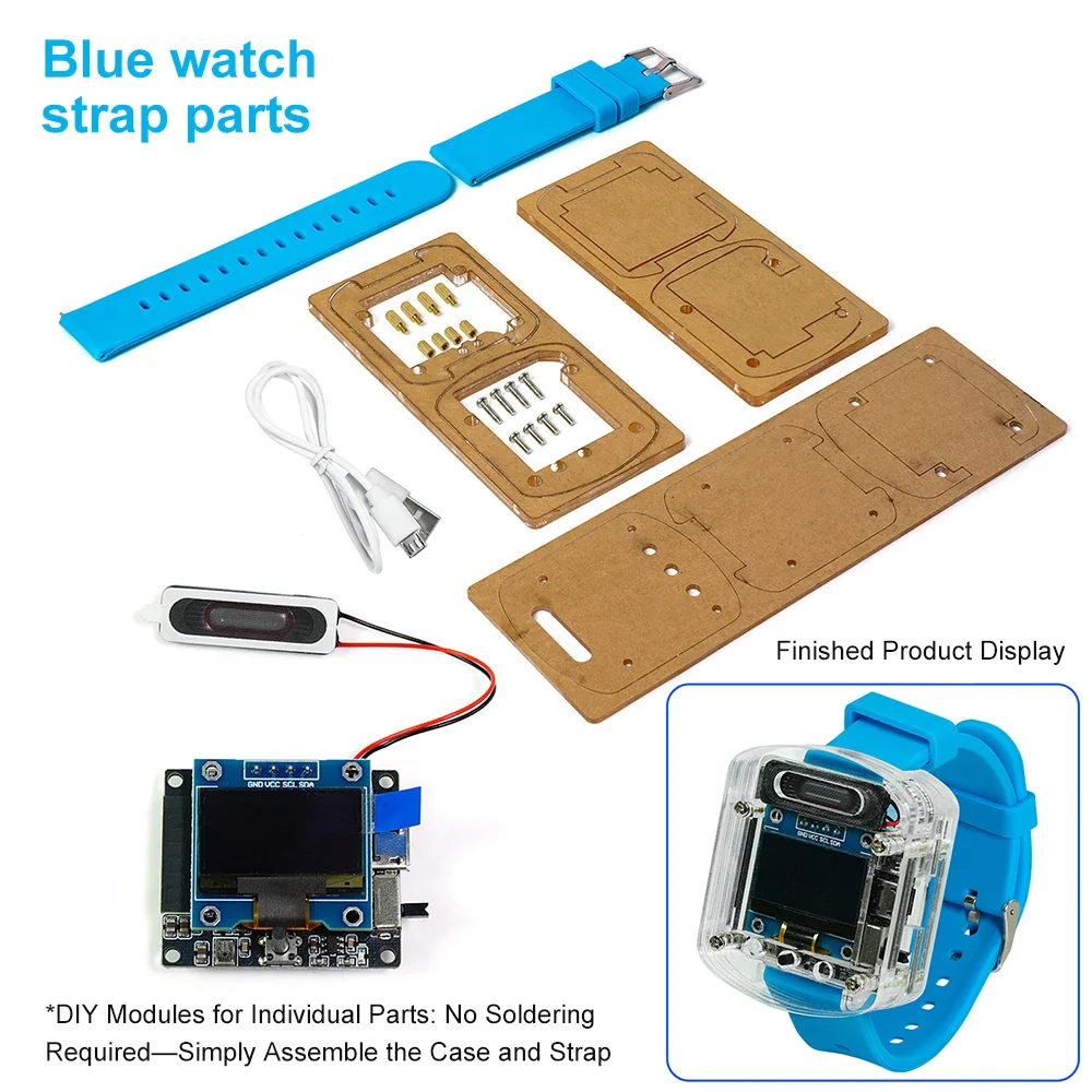 Xiaozhi AI Electronic Voice Watch Kit Artificial Intelligence Conversation ESP32 S3 N16R8 Development Board OLED Screen AI Robot - Image 8