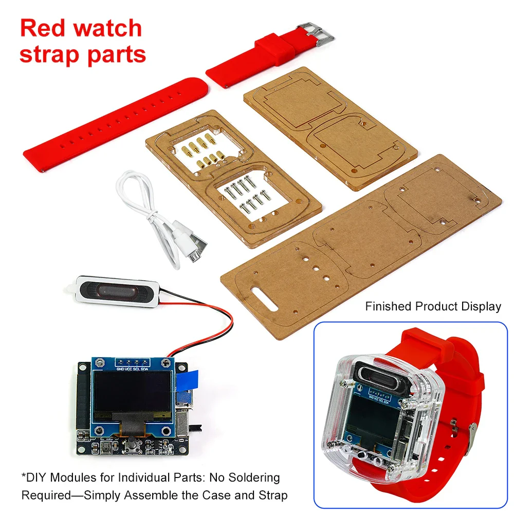 Xiaozhi AI Electronic Voice Watch Kit Artificial Intelligence Conversation ESP32 S3 N16R8 Development Board OLED Screen AI Robot - Image 9