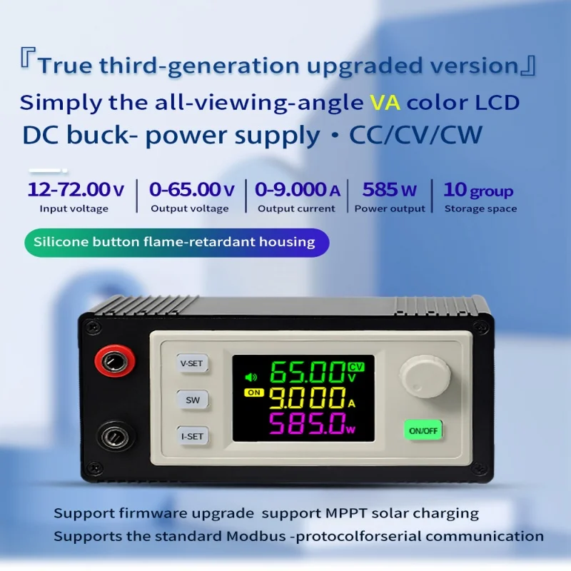 XY6509X DC Buck Converter 65V 9A 585W CNC Adjustable Regulator CC CV Lab Solar Charging Module - Image 4