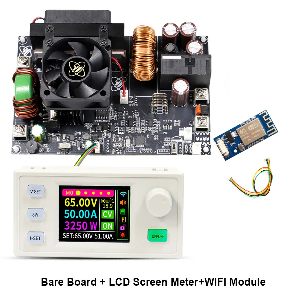 XY6550S 3250W 50A CNC Buck Power Supply Direct Current Stabilized Voltage Constant Voltage and Current Step-down Module MPPT - Image 12