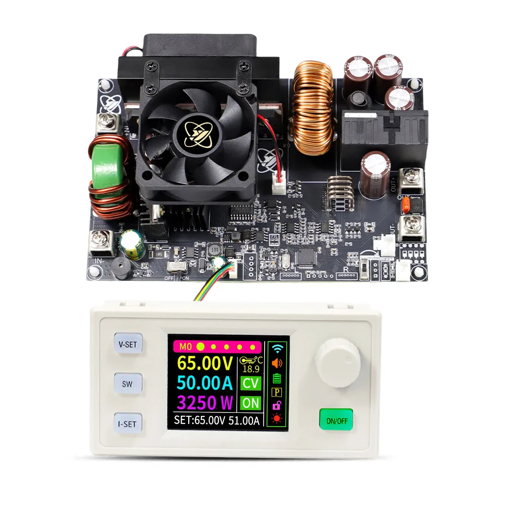 XY6550S 3250W 50A CNC Buck Power Supply Direct Current Stabilized Voltage Constant Voltage and Current Step-down Module MPPT - Image 8