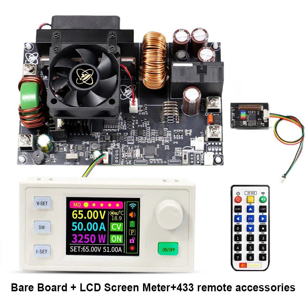 XY6550S 3250W 50A CNC Buck Power Supply Direct Current Stabilized Voltage Constant Voltage and Current Step-down Module MPPT - Image 9