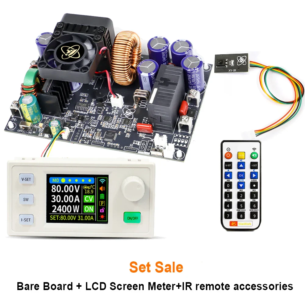 XY8030S 2400W 30A Buck DC Digital Power Supply Adjustable Step-Down Converter MPPT Charging 12-90V To 0-80V WIFI 485 IR 433 Set - Image 11