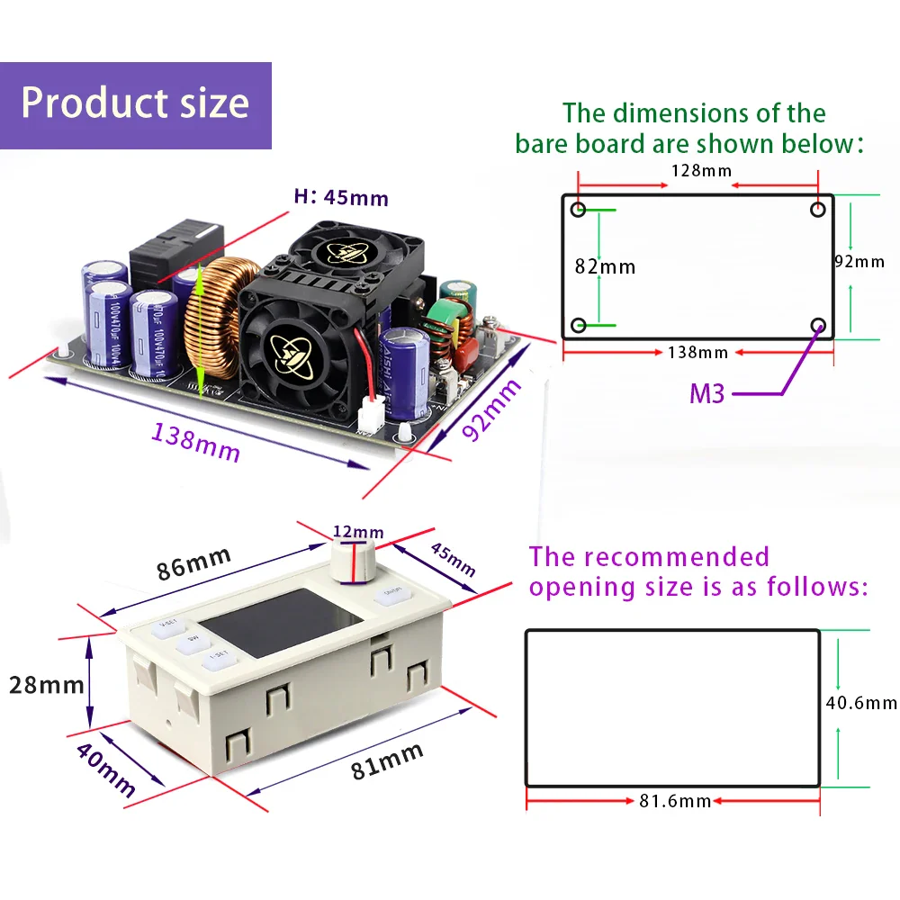XY8030S 2400W 30A Buck DC Digital Power Supply Adjustable Step-Down Converter MPPT Charging 12-90V To 0-80V WIFI 485 IR 433 Set - Image 2