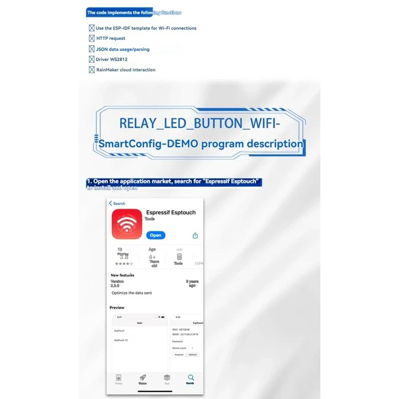 Y42A-8 Channel Relay Module 30A DC7-28/5V WIFI Bluetooth Relay Module ESP32-WROOM Development Board - Image 3