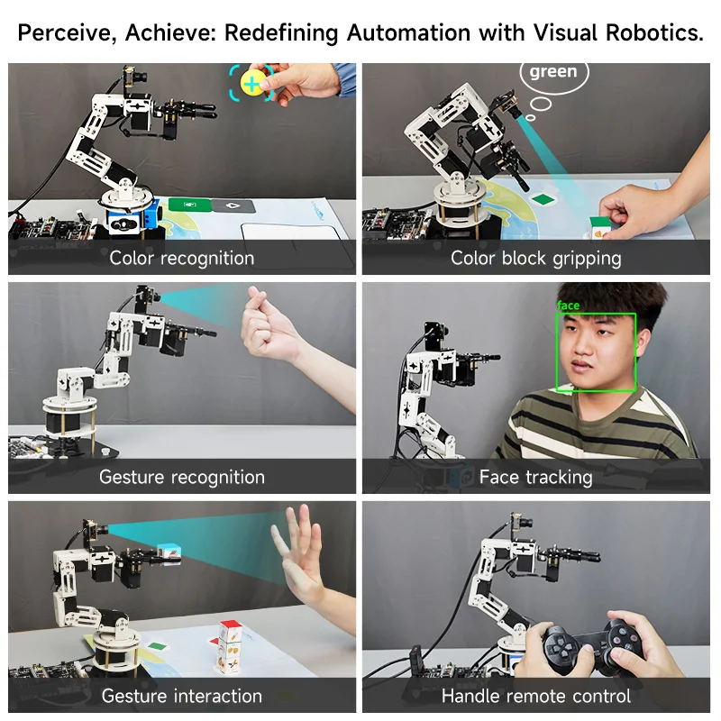 Yahboom DOFBOT SE Robotic Arm AI Vision Robot Virtual Machine Version 6DOF with ROS Python Programming For Windows Computer - Image 2