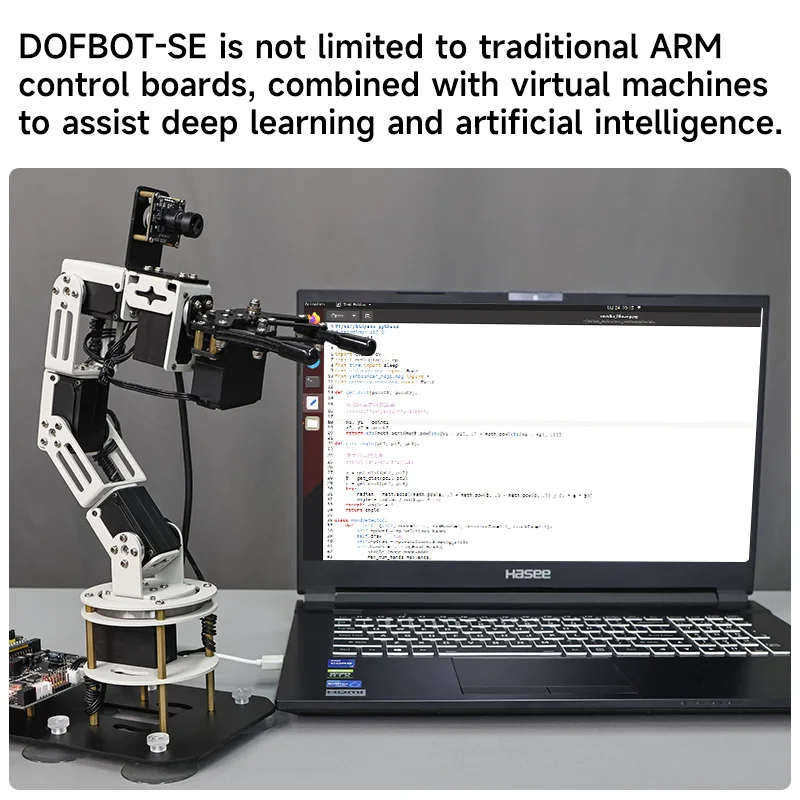 Yahboom DOFBOT SE Robotic Arm AI Vision Robot Virtual Machine Version 6DOF with ROS Python Programming For Windows Computer - Image 4