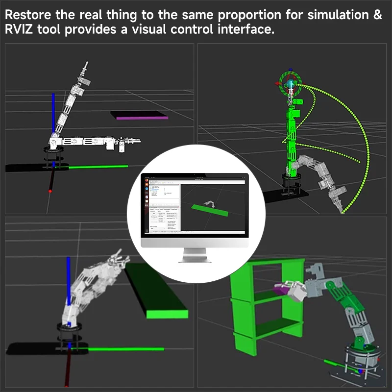 Yahboom DOFBOT SE Robotic Arm AI Vision Robot Virtual Machine Version 6DOF with ROS Python Programming For Windows Computer - Image 6