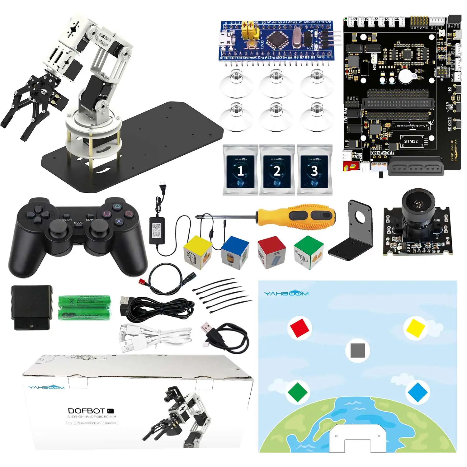 Yahboom DOFBOT SE Robotic Arm AI Vision Robot Virtual Machine Version 6DOF with ROS Python Programming For Windows Computer - Image 7
