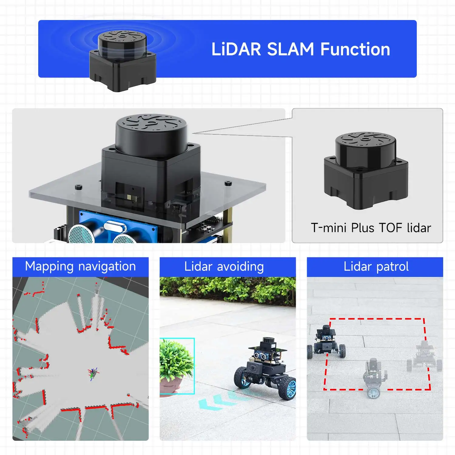Yahboom MicroROS Self-Balancing Robot Car Kit With MPU6050 Lidar Ultrasonic Module ROS-HUMBLE Virtual Machine as Master Control - Image 6