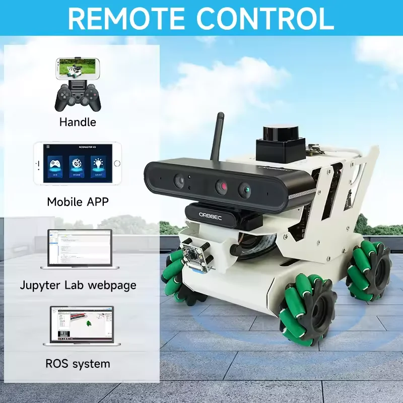 Yahboom RDK ROS2 Robot Programmable Smart Car Kit with Mecanum Wheel Depth Camera Lidar Support Python Programming APP Control - Image 6