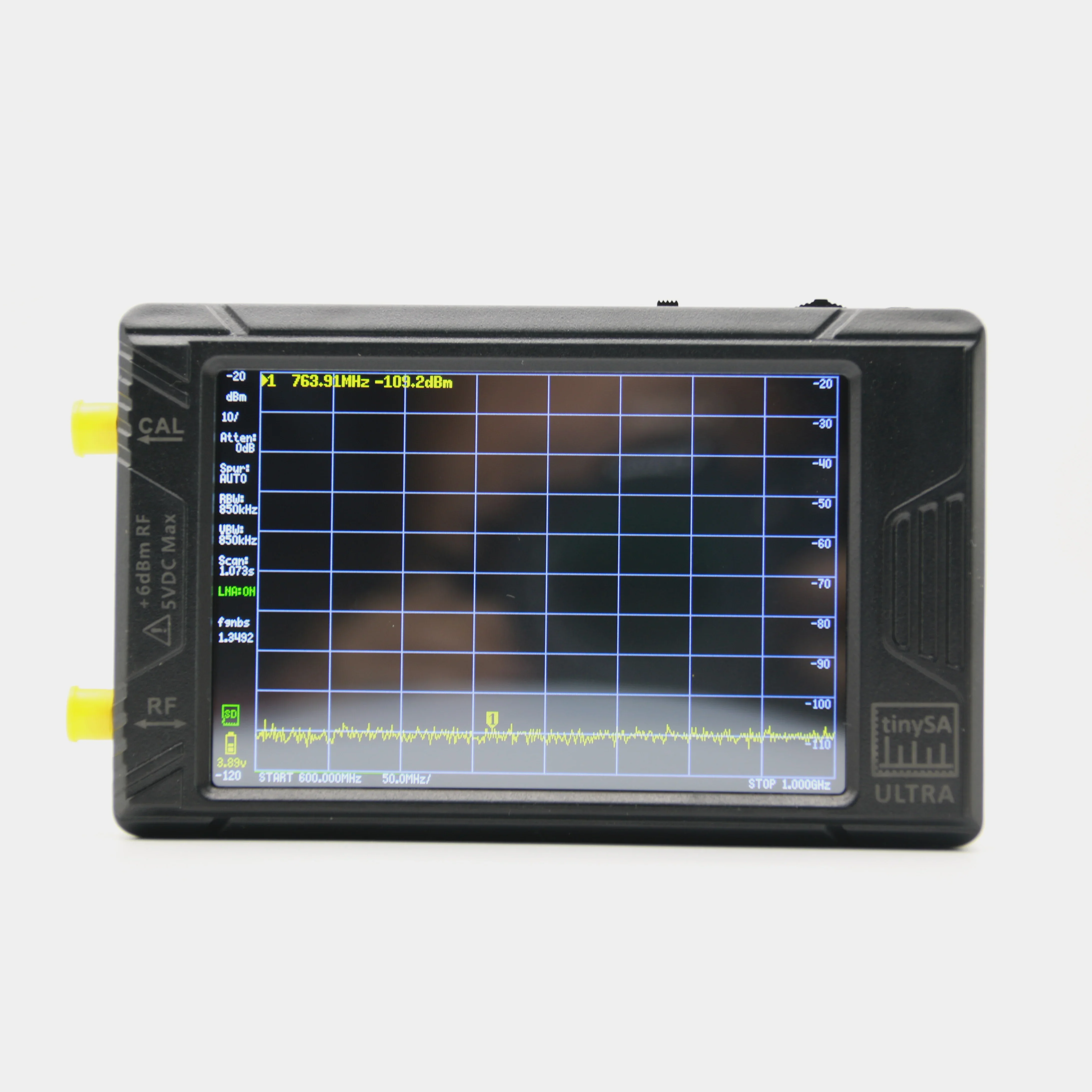 ZS-405 old version Hand held tiny Spectrum analyzer tinySA ULTRA 4" display with battery 3000mAh 800MHz-5.3GHz - Image 3