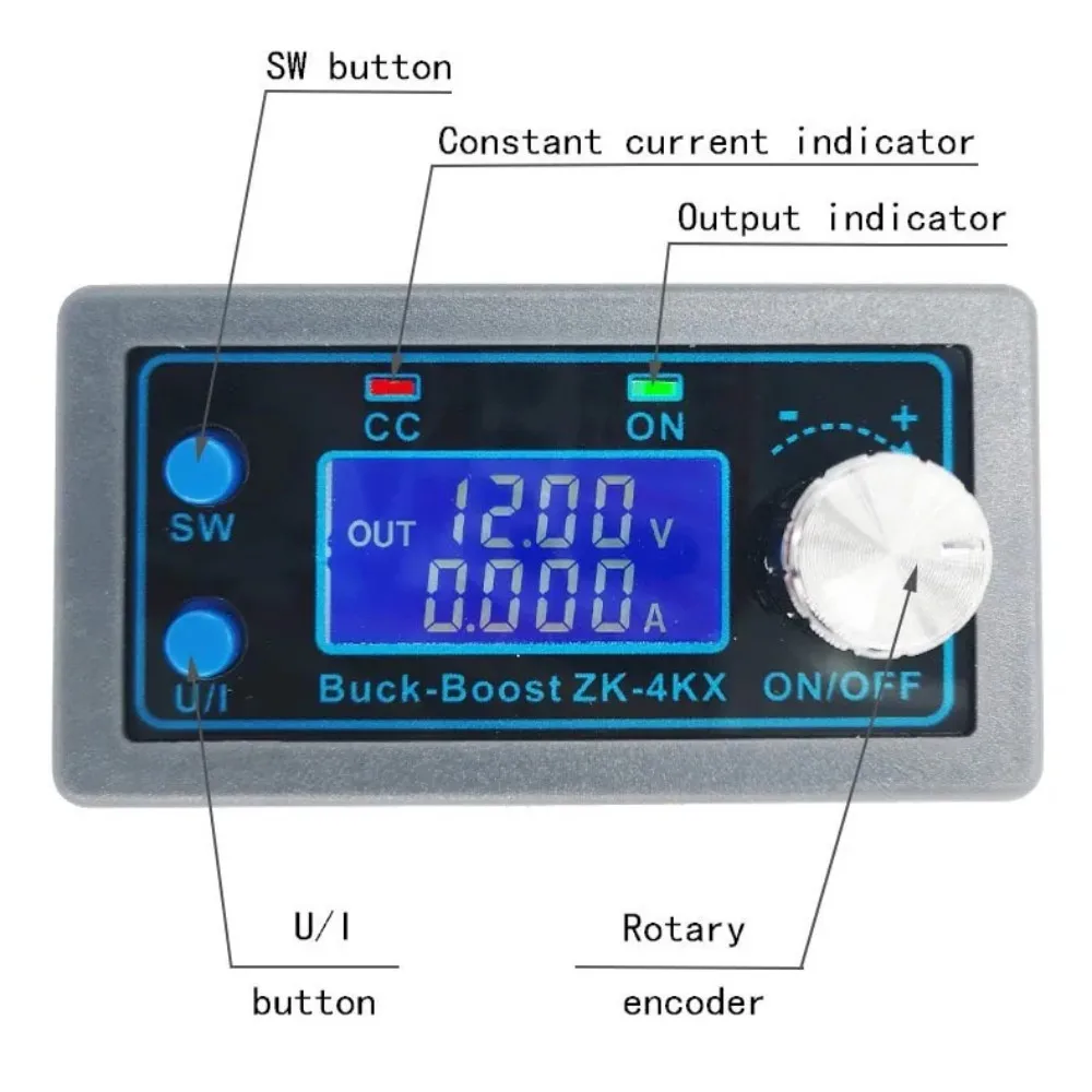 ZK-4KX DC DC Buck Boost Converter CC CV 0.5-30V 4A 5V 6V 12V 24V Power Module Adjustable Regulated laboratory power supply - Image 2