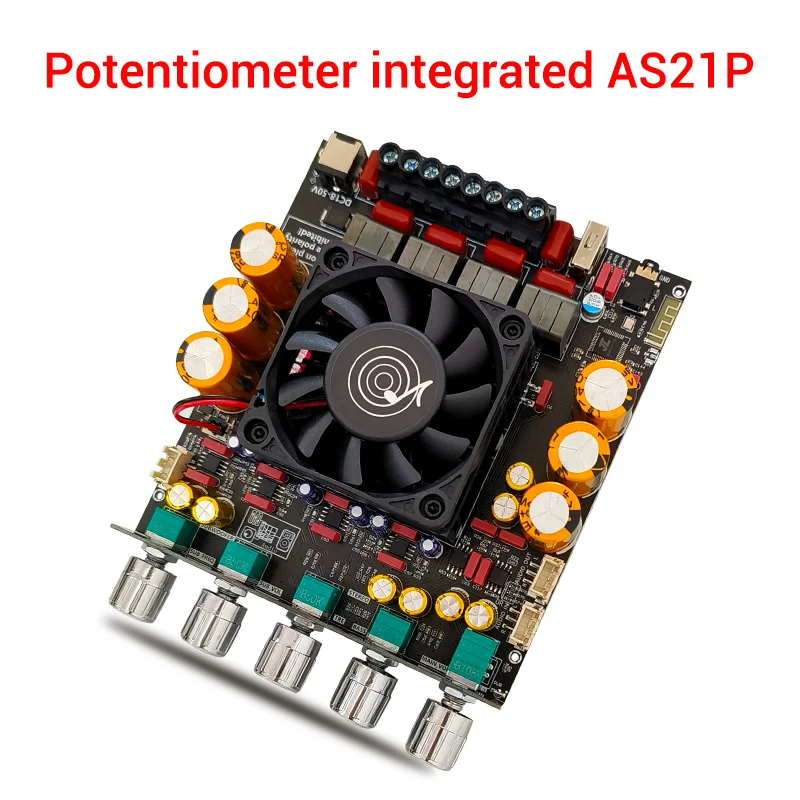 ZK-AS21P TPA3255*2 2.1 Channel Bluetooth Power Amplifier Board 300W+300W+600W High Power Low Noise Audio Power Amplifier Module - Image 6