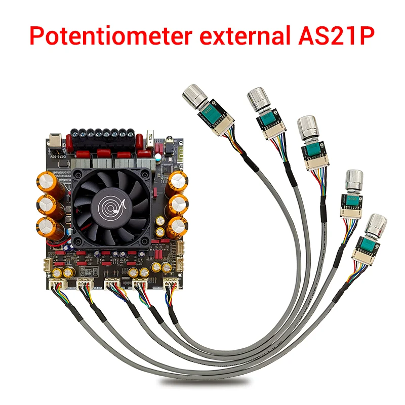 ZK-AS21P TPA3255*2 2.1 Channel Bluetooth Power Amplifier Board 300W+300W+600W High Power Low Noise Audio Power Amplifier Module - Image 7
