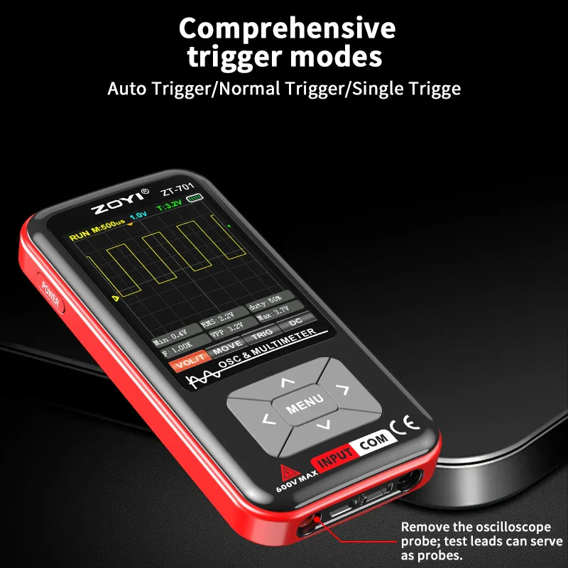 ZOYI digital oscilloscope ZT-701 handheld small portable multimeter 2-in-1 intelligent multi-function - Image 4