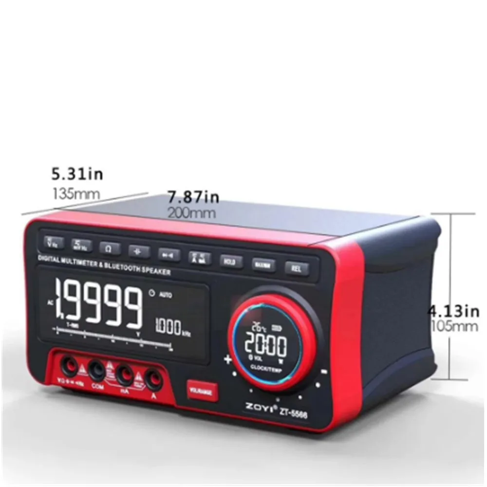 ZOYI ZT-5566 Profesional Digital Bench Multimeter 19999 Counts Transistor Tester Auto Range Voltmeter Multifunction Calibrator - Image 3