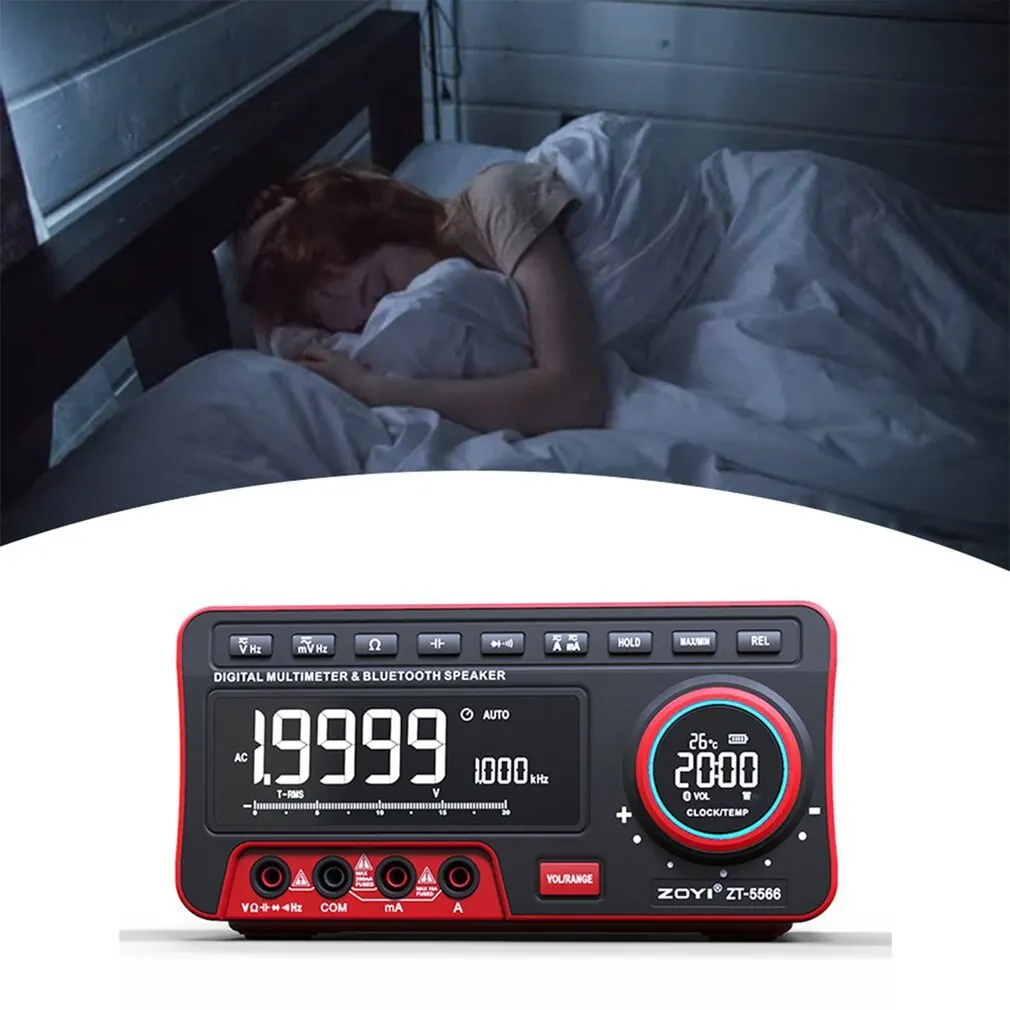 ZOYI ZT-5566 Profesional Digital Bench Multimeter 19999 Counts Transistor Tester Auto Range Voltmeter Multifunction Calibrator - Image 5