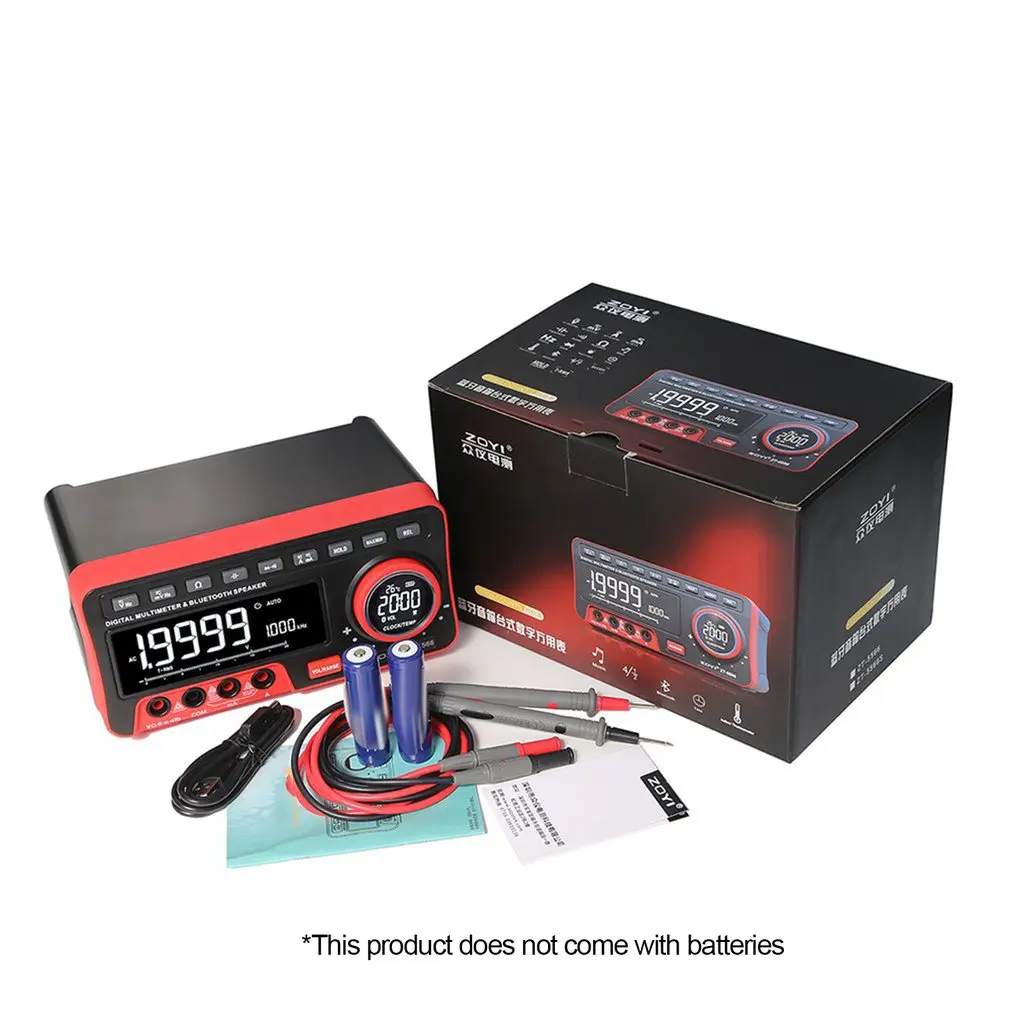 ZOYI ZT-5566 Profesional Digital Bench Multimeter 19999 Counts Transistor Tester Auto Range Voltmeter Multifunction Calibrator - Image 6
