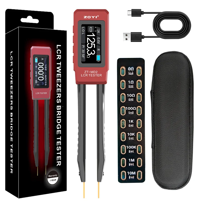 ZOYI ZT-MD2 Intelligent Tweezers Lcr Digital Bridge Tester One Click Measurement Of Resistance Capacitance, And Inductance - Image 10