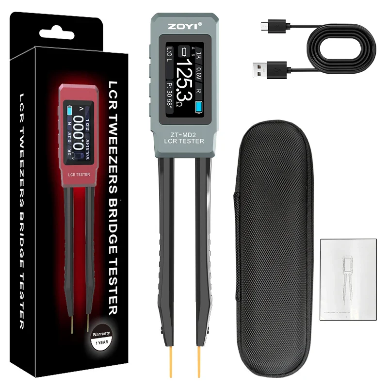 ZOYI ZT-MD2 Intelligent Tweezers Lcr Digital Bridge Tester One Click Measurement Of Resistance Capacitance, And Inductance - Image 8