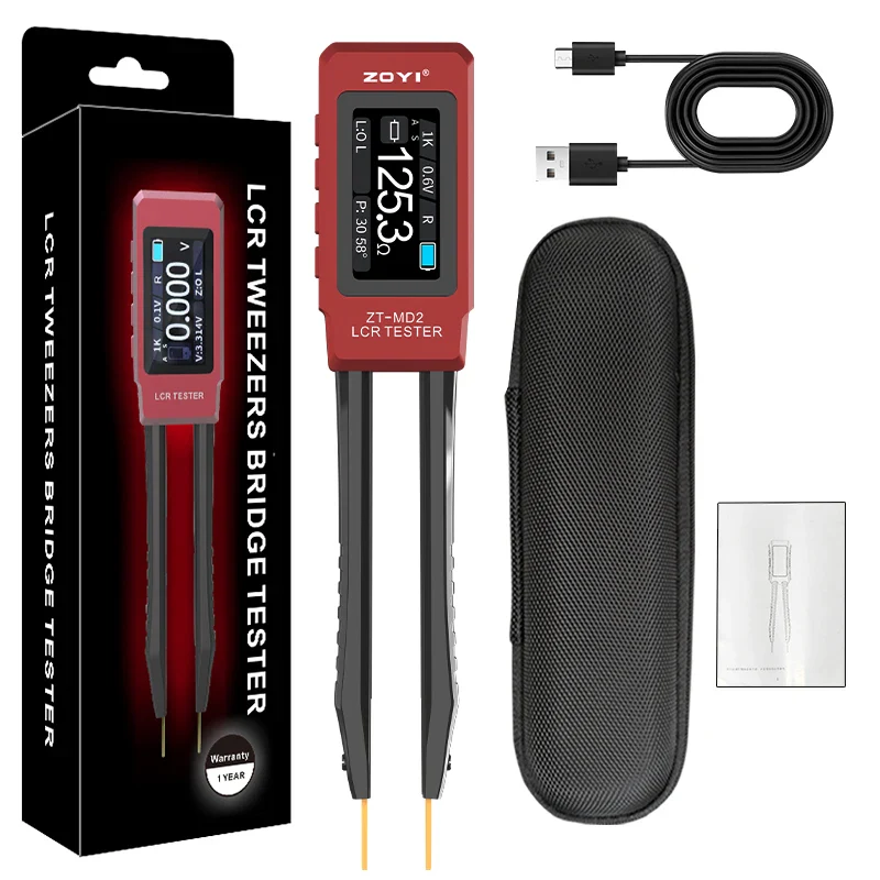 ZOYI ZT-MD2 Intelligent Tweezers Lcr Digital Bridge Tester One Click Measurement Of Resistance Capacitance, And Inductance - Image 9